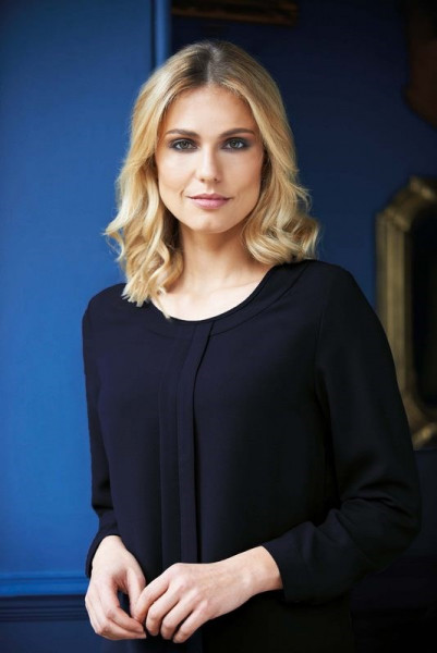 Brook Taverner Blouse in Chinese crêpe Roma