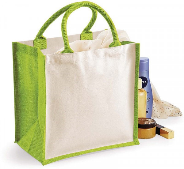 Westford Mill Printers' midi jute tote